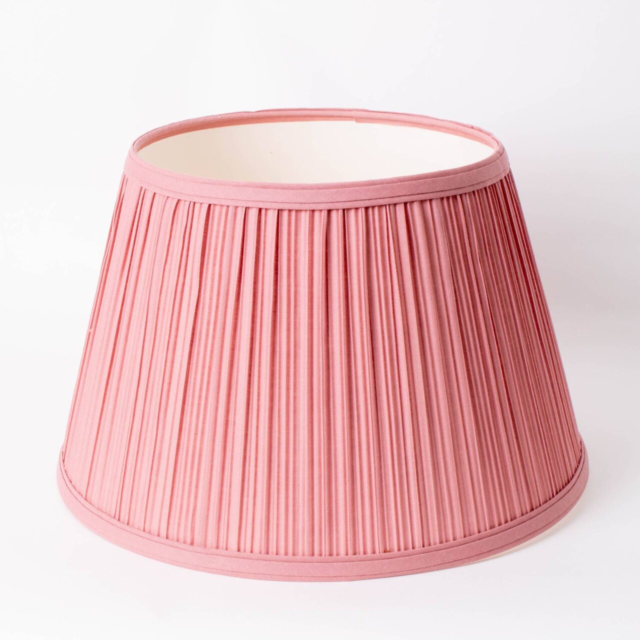 Aladdin Cloth Oil Lamp Shade, Pink Pleated, 14 inch Base Fitter, N110P